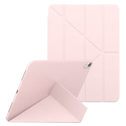 For iPad 10.9 (2022) Origami Stand PU Leather + TPU Protective Case Tablet Drop-proof Cover