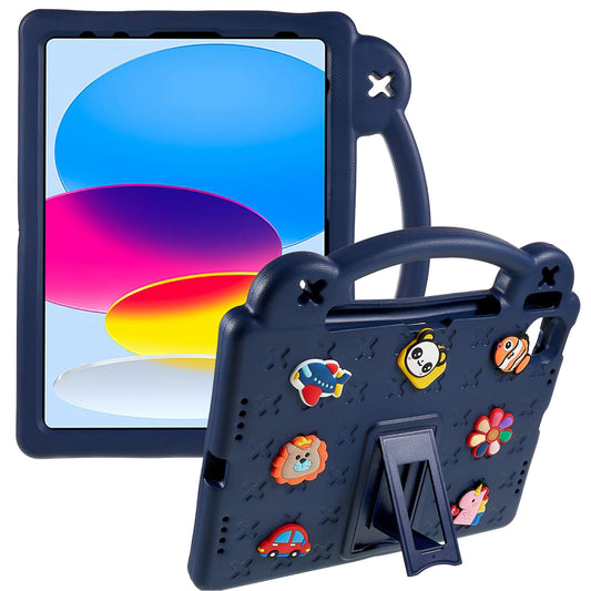 For iPad 10.9 (2022) Drop-proof EVA Tablet Cover Protective Case with Kickstand