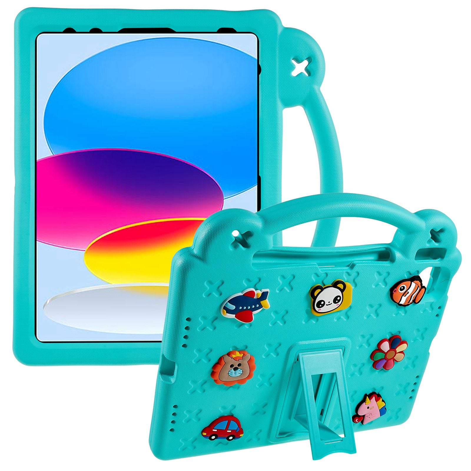 For iPad 10.9 (2022) Drop-proof EVA Tablet Cover Protective Case with Kickstand