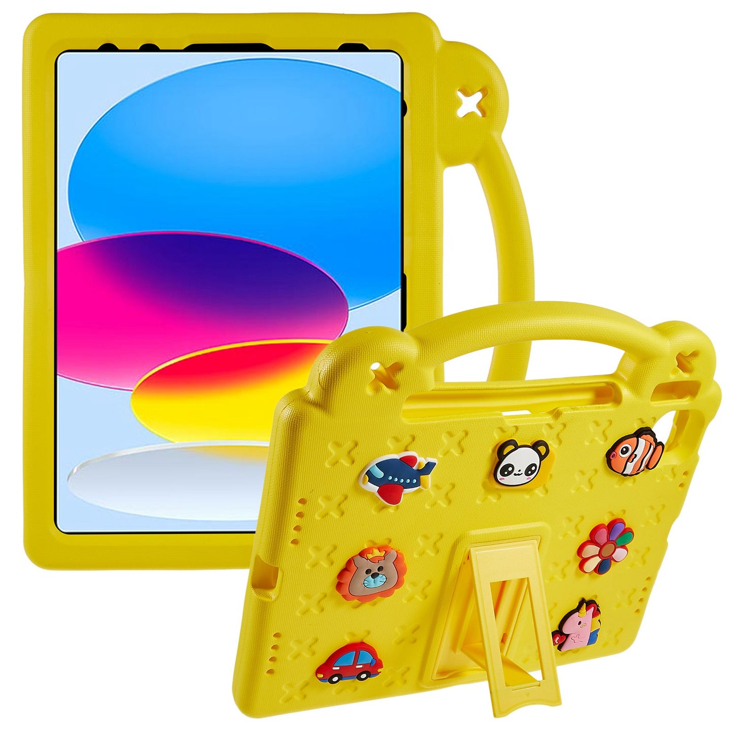 For iPad 10.9 (2022) Drop-proof EVA Tablet Cover Protective Case with Kickstand