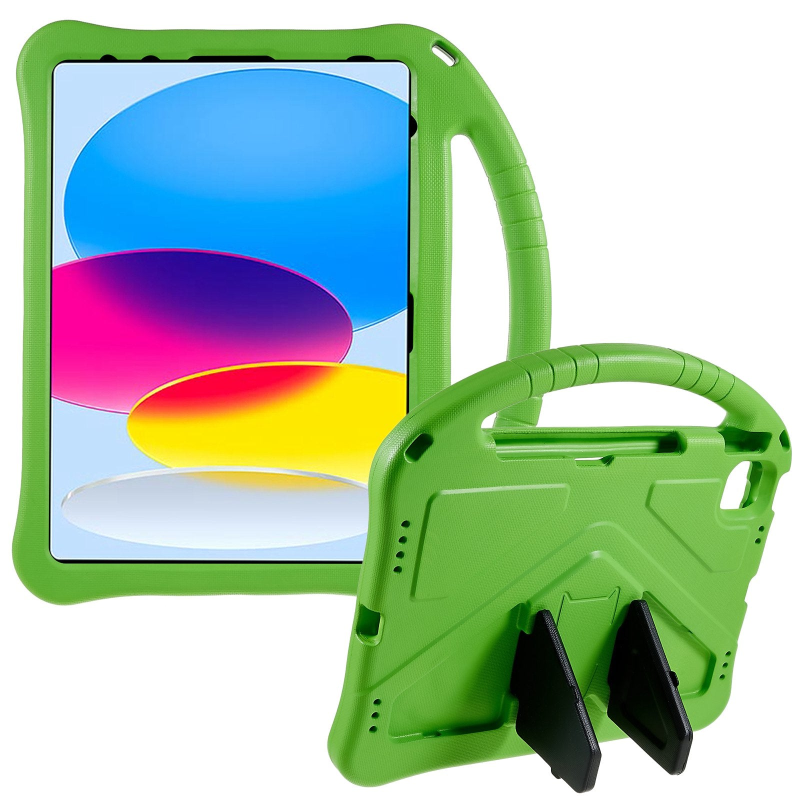 For iPad 10.9 (2022) EVA Rugged Shockproof Tablet Cover Convertible Handle Kickstand Protective Kids Case
