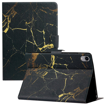 For iPad 10.9 (2022) Pattern Printing PU Leather Tablet Case Card Holder Stand Cover with Auto Wake / Sleep Function