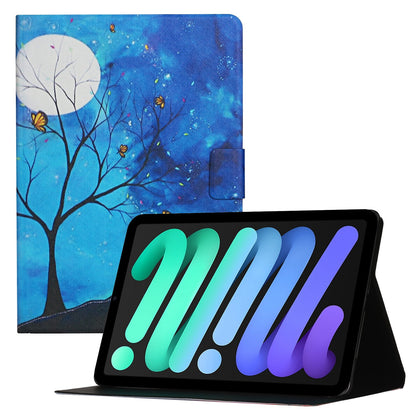 For iPad 10.9 (2022) Pattern Printing PU Leather Full Protection Tablet Case Card Holder Stand Anti-scratch Cover with Auto Wake  /  Sleep Function