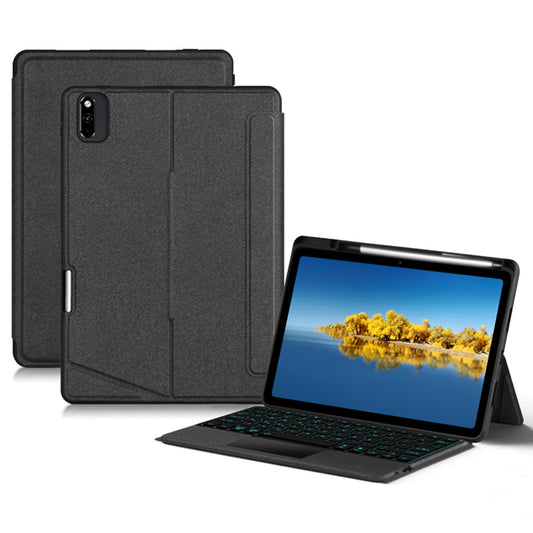 For Huawei C5 10.4 (2020) / (2022) / MatePad 10.4 (2022) / Honor V6 / Tablet V7 Portrait / Landscape Stand Tablet Case Colorful Backlit Bluetooth Keyboard PU Leather Anti-drop Cover