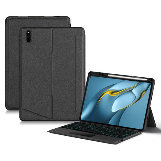 For Huawei MatePad Pro 10.8 (2019) / (2021) Portrait / Landscape Stand Leather Cover Detachable Colorful Backlit Bluetooth Keyboard Tablet Case