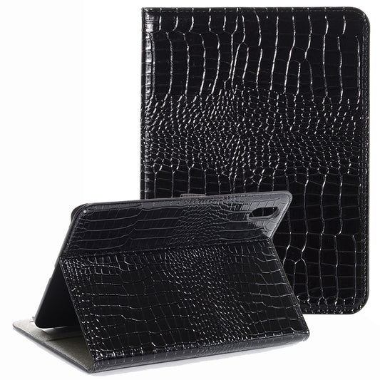 For iPad 10.9 (2022) PU Leather + PC Case Adjustable Stand Wallet Crocodile Anti-scratch Tablet Cover