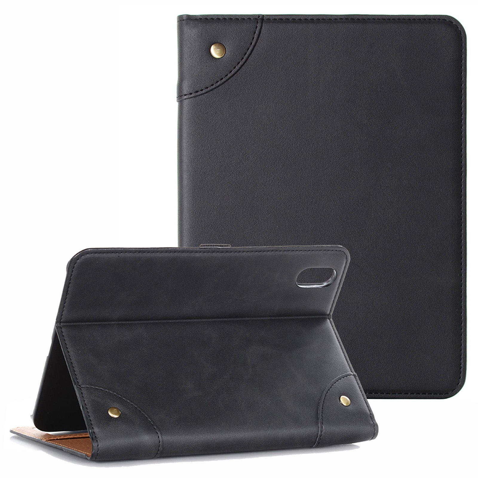 For iPad 10.9 (2022) Retro Book Folio Flip Style Tablet Case PU Leather + PC Stand Wallet Protective Cover