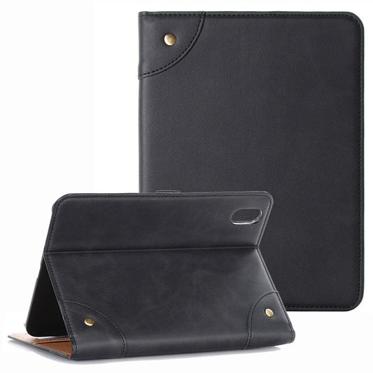 For iPad 10.9 (2022) Retro Book Folio Flip Style Tablet Case PU Leather + PC Stand Wallet Protective Cover