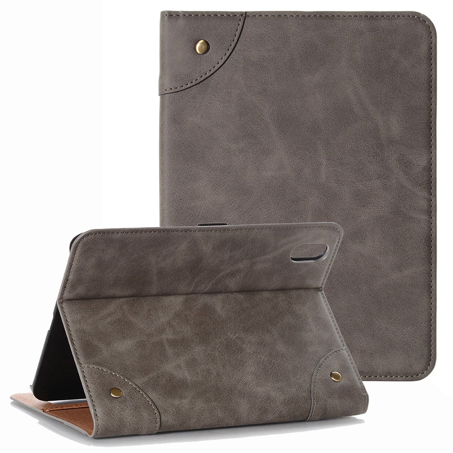 For iPad 10.9 (2022) Retro Book Folio Flip Style Tablet Case PU Leather + PC Stand Wallet Protective Cover