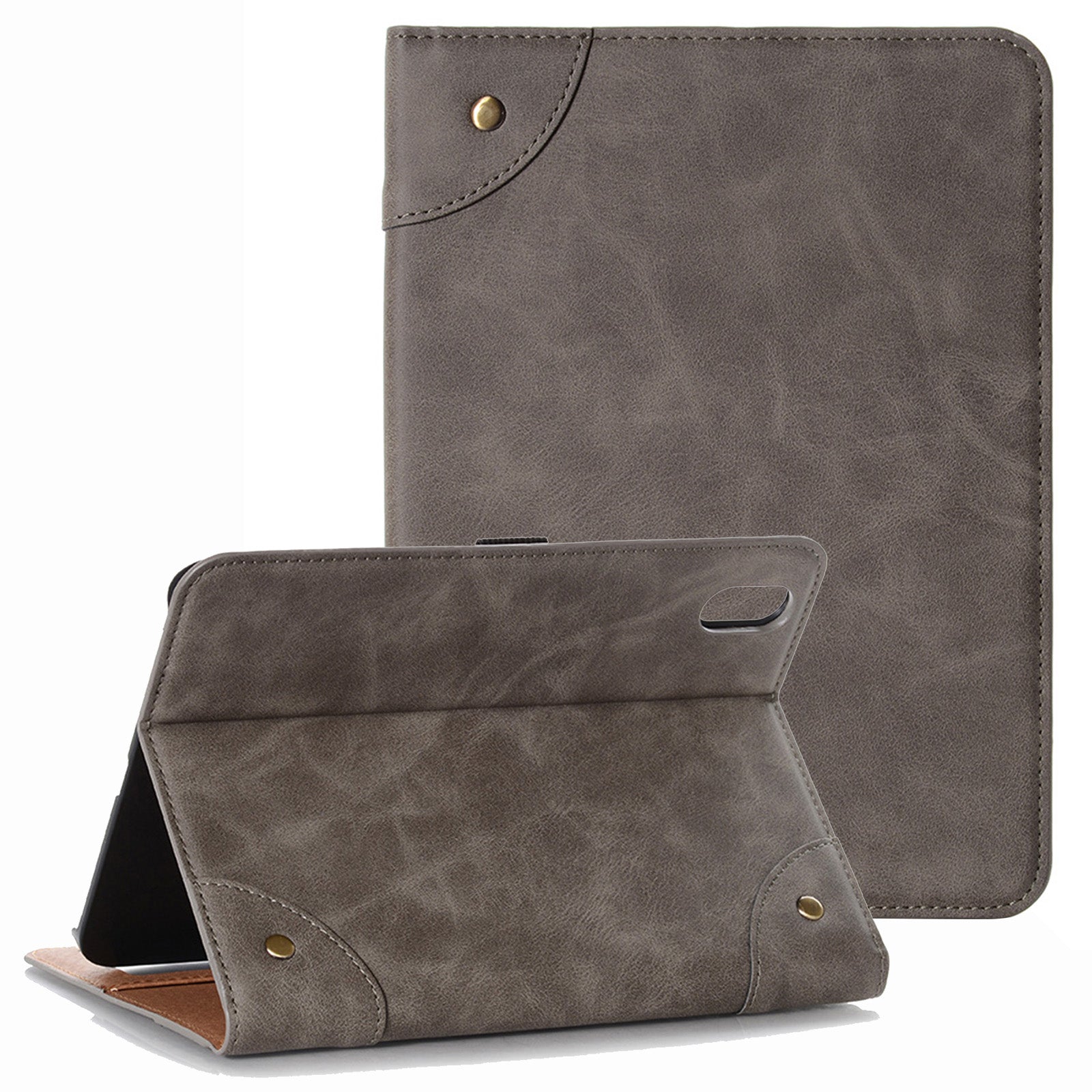 For iPad 10.9 (2022) Retro Book Folio Flip Style Tablet Case PU Leather + PC Stand Wallet Protective Cover