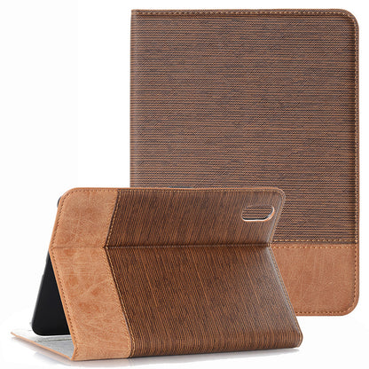 For iPad 10.9 (2022) Cross Texture PU Leather + PC Tablet Case Anti-drop Stand Wallet Protective Cover