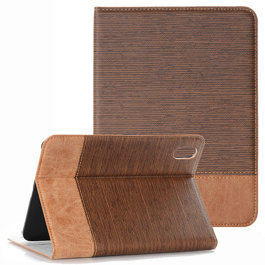 For iPad 10.9 (2022) Cross Texture PU Leather + PC Tablet Case Anti-drop Stand Wallet Protective Cover