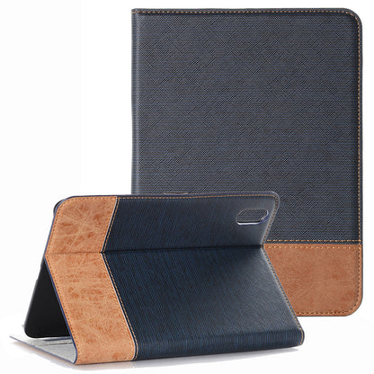 For iPad 10.9 (2022) Cross Texture PU Leather + PC Tablet Case Anti-drop Stand Wallet Protective Cover