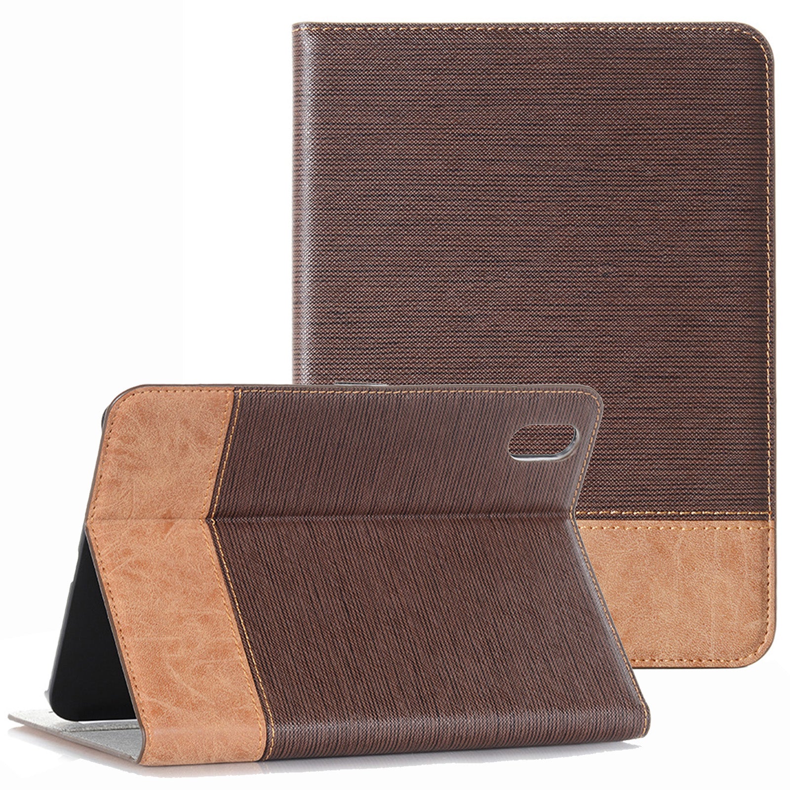 For iPad 10.9 (2022) Cross Texture PU Leather + PC Tablet Case Anti-drop Stand Wallet Protective Cover