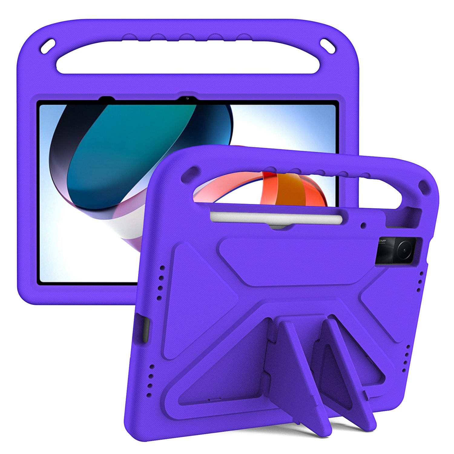 For Xiaomi Redmi Pad Drop-proof EVA Tablet Case Foldable Kickstand Portable Hand Grip Protective Cover