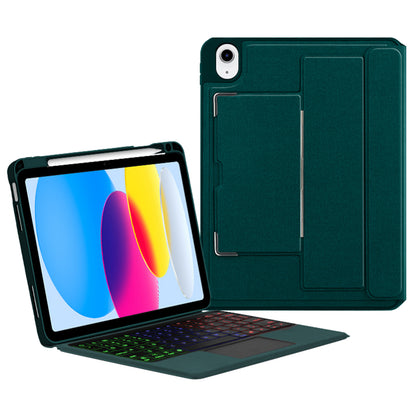 For iPad 10.9 (2022) Portrait  /  Landscape Magnetic Stand Tablet Case Bluetooth Keyboard Protective Tablet Cover