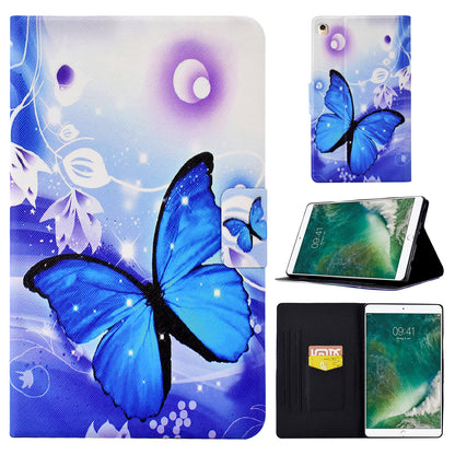 For iPad 10.2 (2021) / (2020) / (2019) / iPad Pro 10.5-inch (2017) Adjustable Stand Auto Wake / Sleep Tablet Case Pattern Printing PU Leather Card Slot Protective Cover