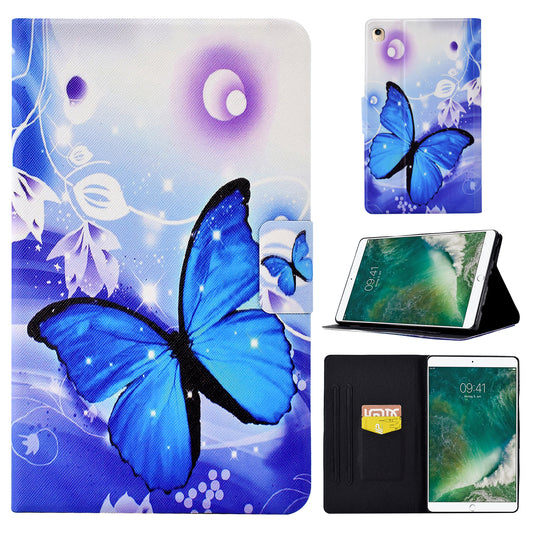For iPad 10.2 (2021) / (2020) / (2019) / iPad Pro 10.5-inch (2017) Adjustable Stand Auto Wake / Sleep Tablet Case Pattern Printing PU Leather Card Slot Protective Cover