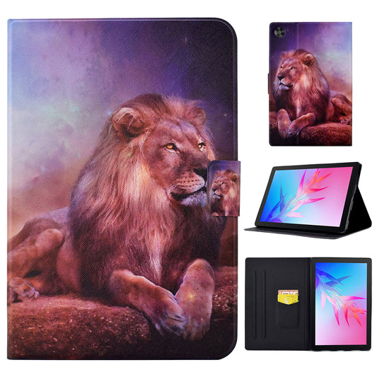For Huawei MatePad T 10S 10.1 inch / T 10 9.7 inch / Enjoy Tablet 2 / Honor Pad 6 10.1-inch / Pad X6 9.7 inch PU Leather Stand Case Card Holder Pattern Printing Tablet Cover