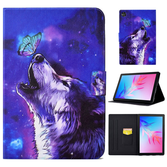 For Huawei MatePad T 10S 10.1 inch / T 10 9.7 inch / Enjoy Tablet 2 / Honor Pad 6 10.1-inch / Pad X6 9.7 inch PU Leather Stand Case Card Holder Pattern Printing Tablet Cover
