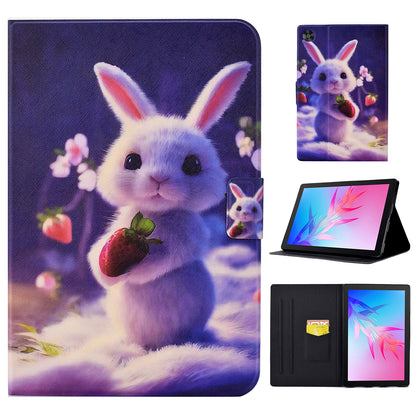 For Huawei MatePad T 10S 10.1 inch / T 10 9.7 inch / Enjoy Tablet 2 / Honor Pad 6 10.1-inch / Pad X6 9.7 inch PU Leather Stand Case Card Holder Pattern Printing Tablet Cover