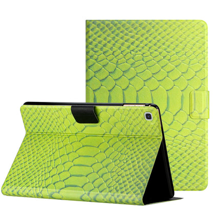 For Samsung Galaxy Tab S6 Lite SM-P610 / Tab S6 Lite (2022) PU Leather Smart Cover Crocodile Pattern Printing Stand Card Holder Tablet Case