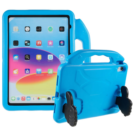 For iPad 10.9 (2022) Foldable Thumb Kickstand EVA Tablet Case Fall Protection Cover with Handle