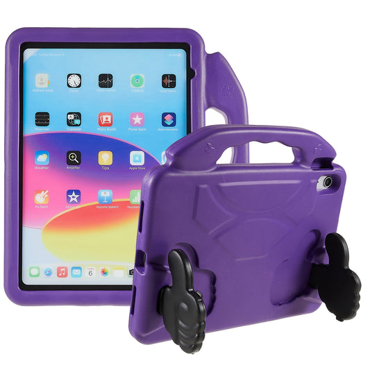 For iPad 10.9 (2022) Foldable Thumb Kickstand EVA Tablet Case Fall Protection Cover with Handle