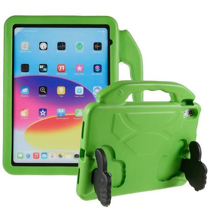 For iPad 10.9 (2022) Foldable Thumb Kickstand EVA Tablet Case Fall Protection Cover with Handle