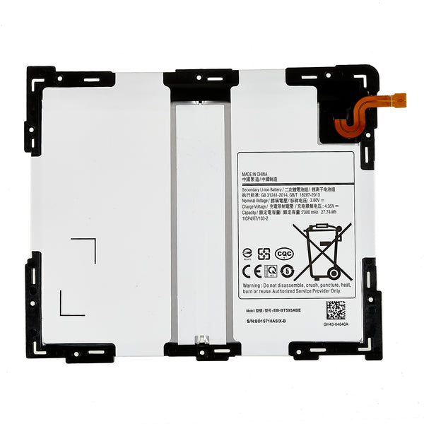 For Samsung Galaxy Tab A 10.5 (2018) T590 T595 3.8V 7300mAh Li-ion Polymer Battery Assembly Part (Encode: EB-BT595ABE) (without Logo)