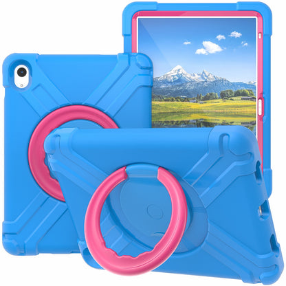 For iPad 10.9 (2022) 360-Degree Rotation Kickstand Tablet Cover Military Anti-drop Protection PC + TPU Case