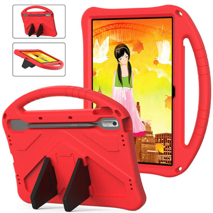 Tablet Case for Lenovo Tab P11 Pro Gen 2, Portable Handle Foldable Kickstand Shockproof EVA Protective Cover