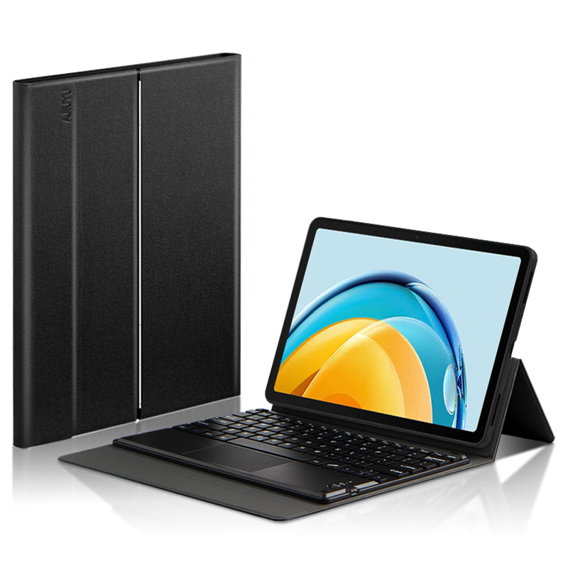 JIUYU For Huawei MatePad SE 10.4 inch 2022 PU Leather Tablet Case Stand Protective Cover with Magnetic Detachable Keyboard