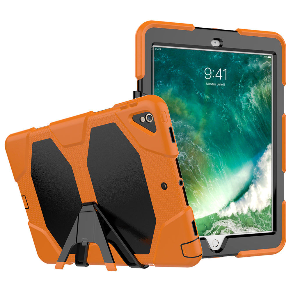 For iPad Air 10.5 inch (2019) / iPad Pro 10.5-inch (2017) Rugged Protective Tablet Case Shockproof PC + Silicone Kickstand  Cover
