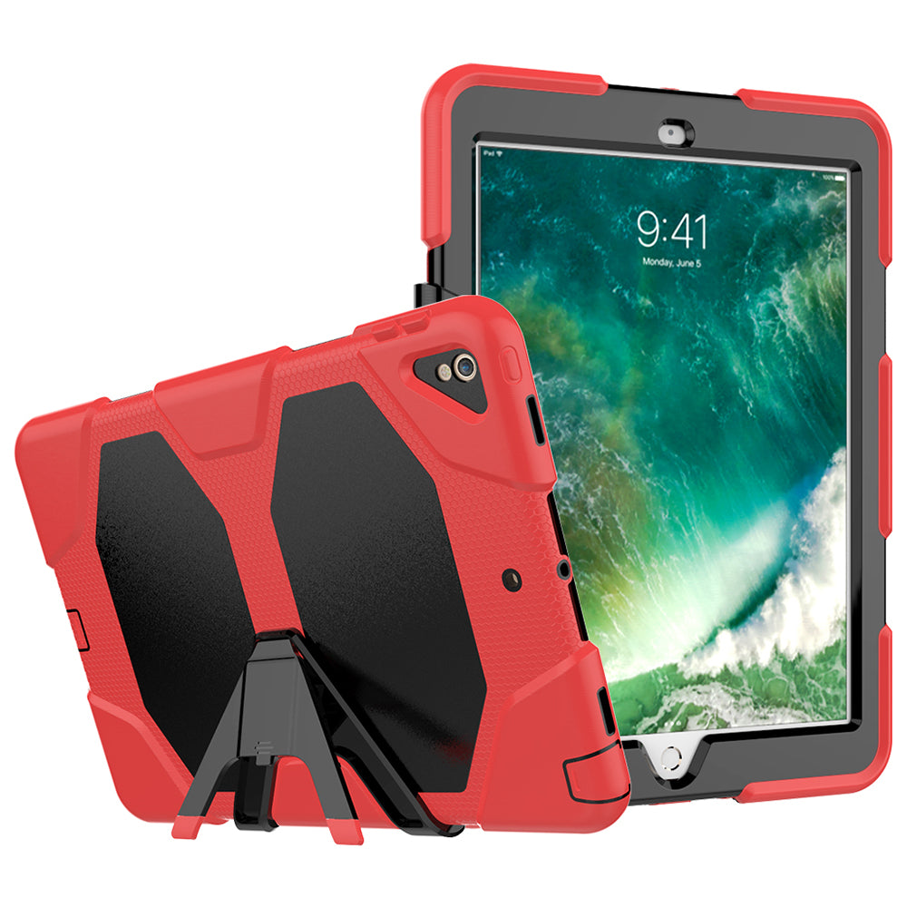 For iPad Air 10.5 inch (2019) / iPad Pro 10.5-inch (2017) Rugged Protective Tablet Case Shockproof PC + Silicone Kickstand  Cover