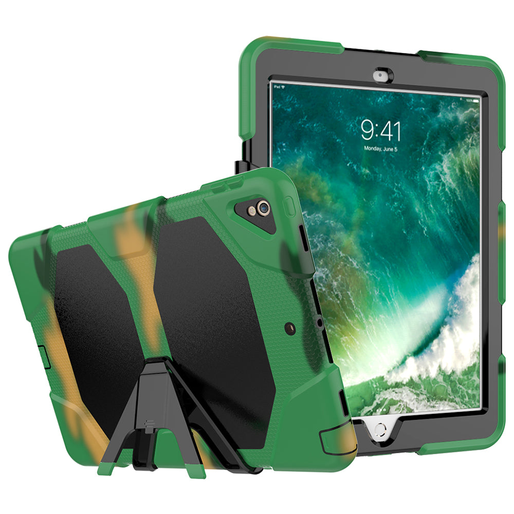 For iPad Air 10.5 inch (2019) / iPad Pro 10.5-inch (2017) Rugged Protective Tablet Case Shockproof PC + Silicone Kickstand  Cover