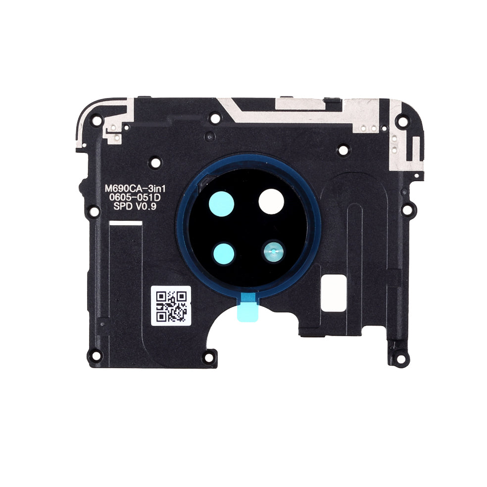 OEM Mainboard Plate Cover + Camera Lens Ring Cover Part for Nokia 6.2