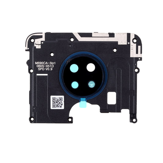 OEM Mainboard Plate Cover + Camera Lens Ring Cover Part for Nokia 6.2