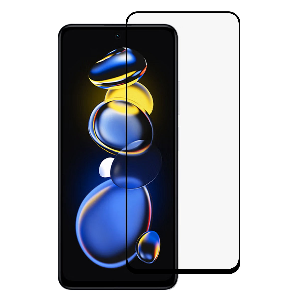 For Xiaomi Redmi Note 11T Pro 5G / Note 11T Pro+ 5G / Poco X4 GT 5G Clear Screen Protector Silk Printing Full Cover Full Glue Anti Scratch Tempered Glass Film