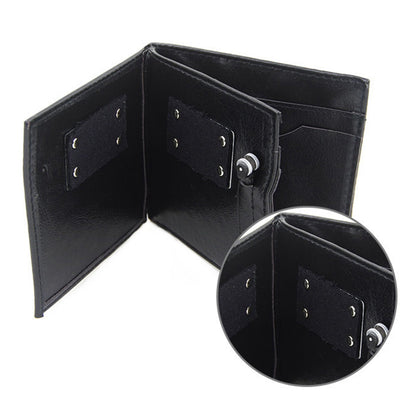 Flame Fire Wallet PU Leather Purse Magician Prop Stage Performance Show Magic Trick