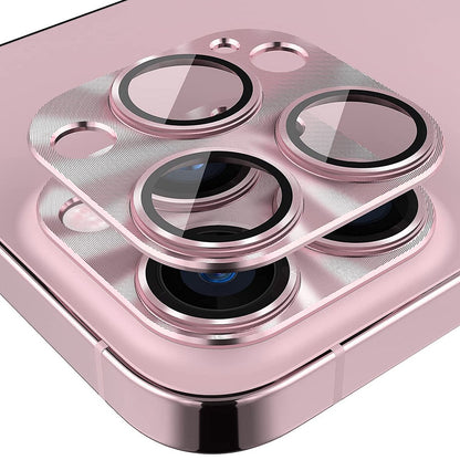 ENKAY HAT PRINCE For iPhone 14 Pro 6.1 inch / 14 Pro Max 6.7 inch Camera Lens Protector Aluminum Alloy + Tempered Glass Full Cover One-Piece Lens Film