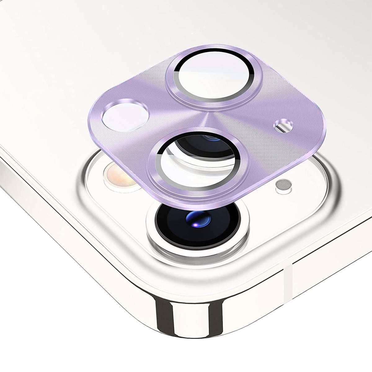 ENKAY HAT PRINCE For iPhone 14 6.1 inch / 14 Plus Full Cover Camera Lens Protector Aluminum Alloy + Tempered Glass Integrated Film