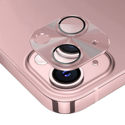 ENKAY HAT PRINCE For iPhone 14 6.1 inch / 14 Plus Full Cover Camera Lens Protector Aluminum Alloy + Tempered Glass Integrated Film
