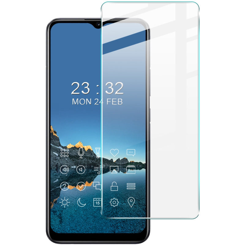 IMAK H Series for Realme Narzo 50i / Narzo 50A / C31 / Q5i 5G / vivo V23 5G Tempered Glass Film 9H Hardness Anti-Scratch HD Full Glue Screen Protector