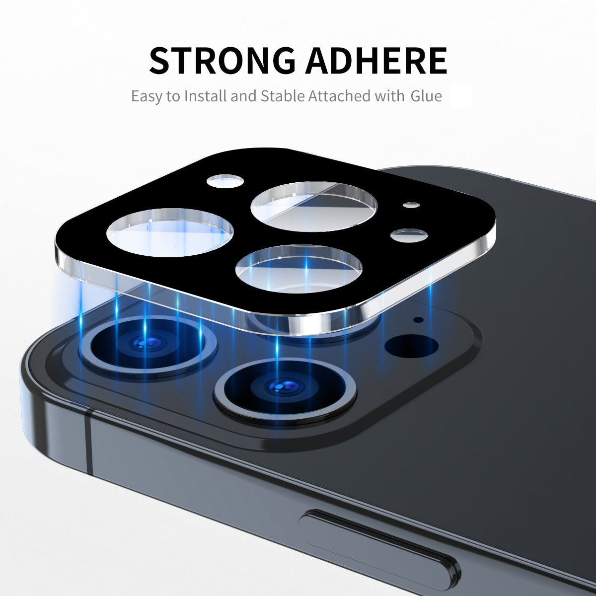ENKAY HAT-PRINCE For iPhone 14 Pro 6.1 inch / 14 Pro Max 6.7 inch Full Cover Camera Lens Protector Ultra Clear Silk Printing Tempered Glass Lens Film