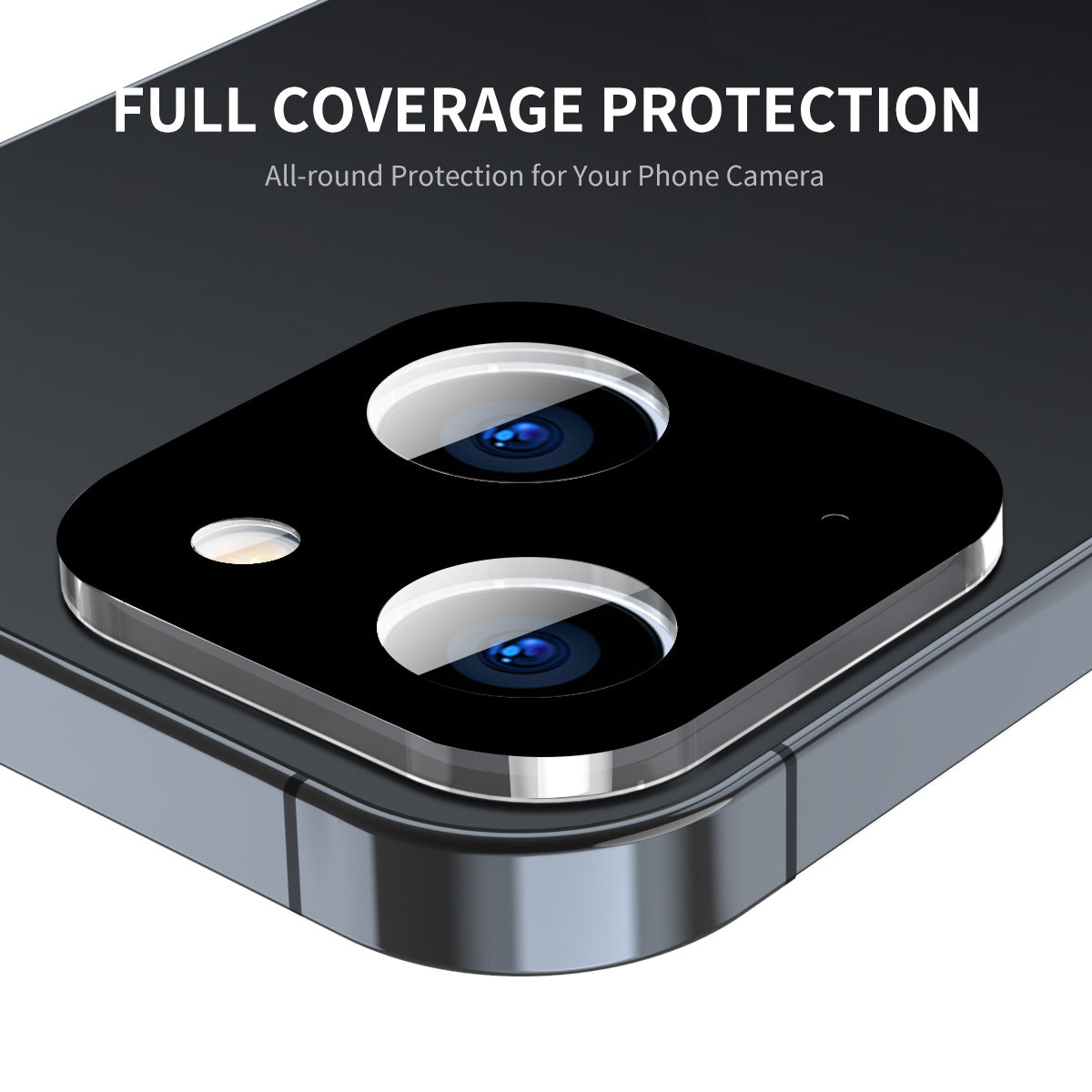 ENKAY HAT-PRINCE For iPhone 13 6.1 inch / 13 mini 5.4 inch Camera Lens Tempered Glass Film Full Cover Silk Printing Lens Protector