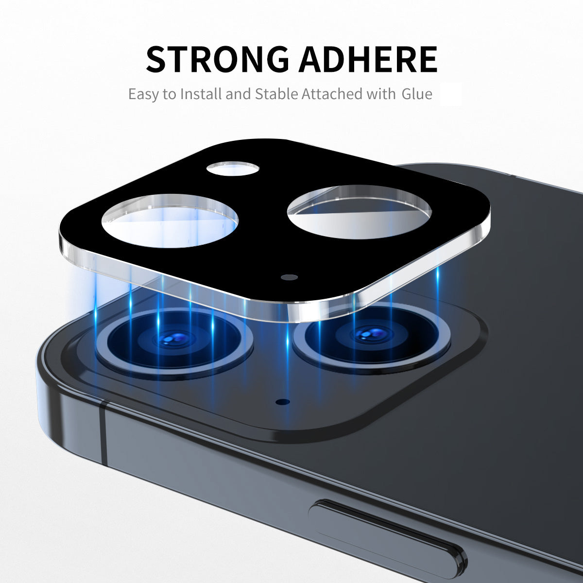 ENKAY HAT-PRINCE For iPhone 13 6.1 inch / 13 mini 5.4 inch Camera Lens Tempered Glass Film Full Cover Silk Printing Lens Protector