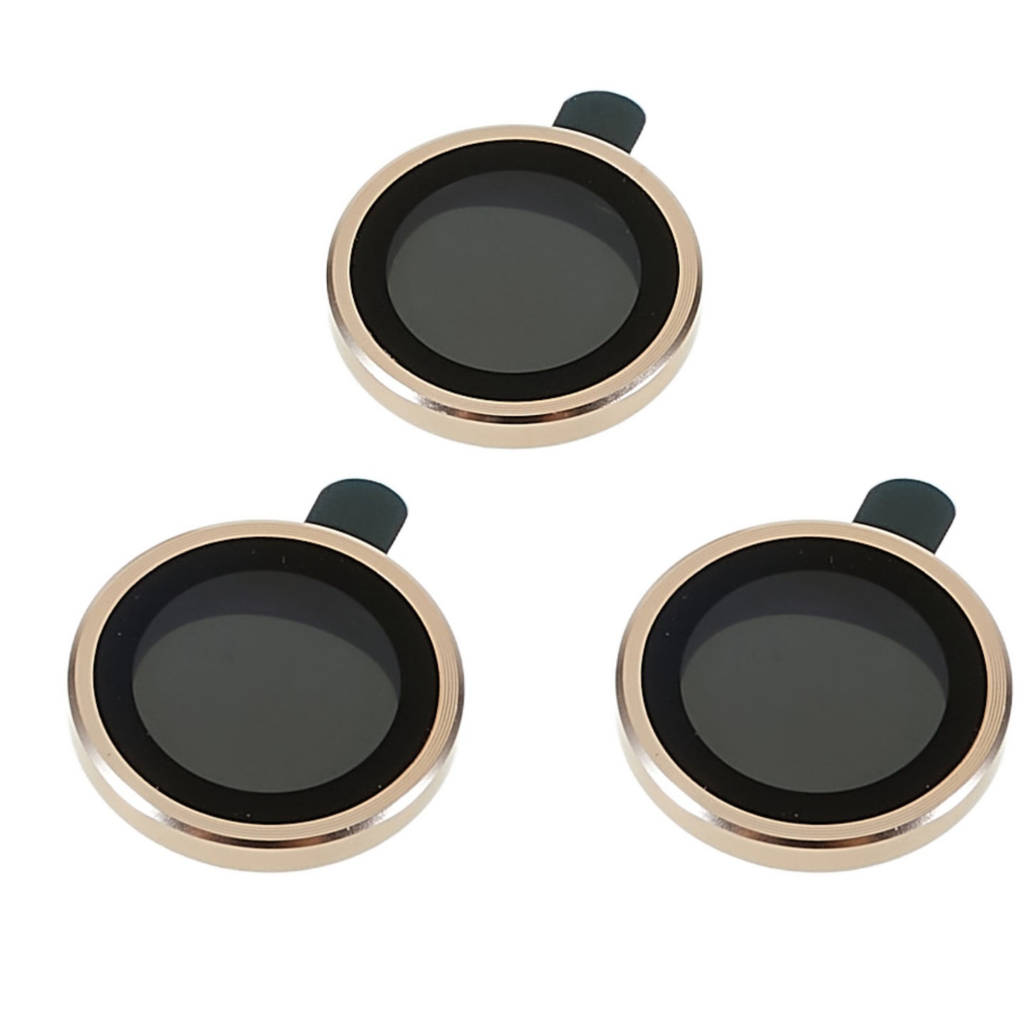 RURIHAI For iPhone 14 Pro 6.1 inch / 14 Pro Max 6.7 inch 1 Set 3D Camera Lens Protector Metal + Tempered Glass Anti-scratch Lens Film