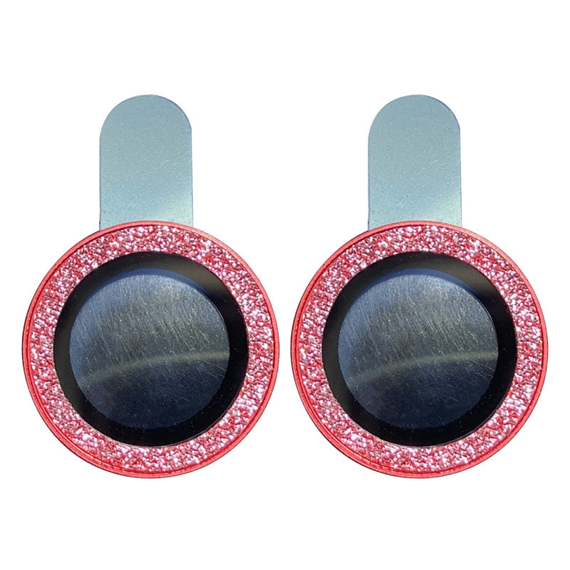 For iPhone 11 6.1 inch 2Pcs / Set Tempered Glass Camera Lens Protector Fine Glitter Powder Design Lens Protective Film
