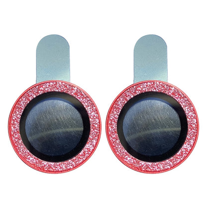 For iPhone 11 6.1 inch 2Pcs / Set Tempered Glass Camera Lens Protector Fine Glitter Powder Design Lens Protective Film